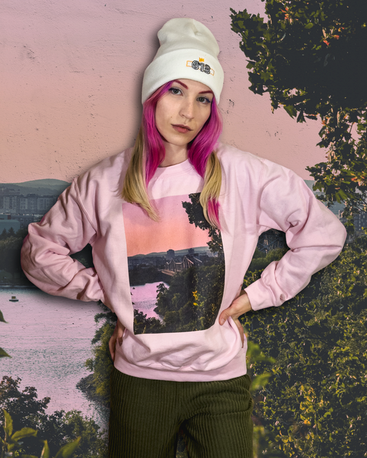 Size S | Alexandra Bridge at Sunset Unisex Sweatshirt