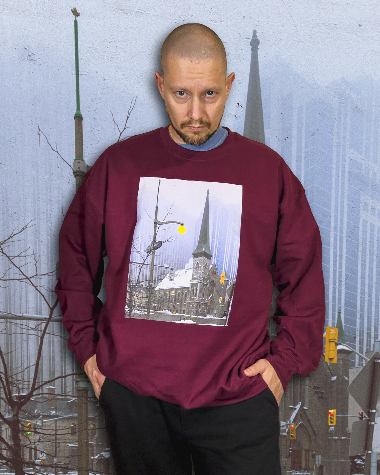 Size XL | First Baptist Church in Winter Fog Unisex Sweatshirt