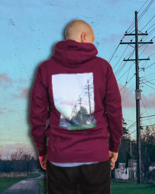 Ottawa Pastel Skies and Power Lines Unisex Hoodie