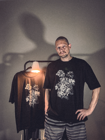 cold flowers / oversized t-shirt