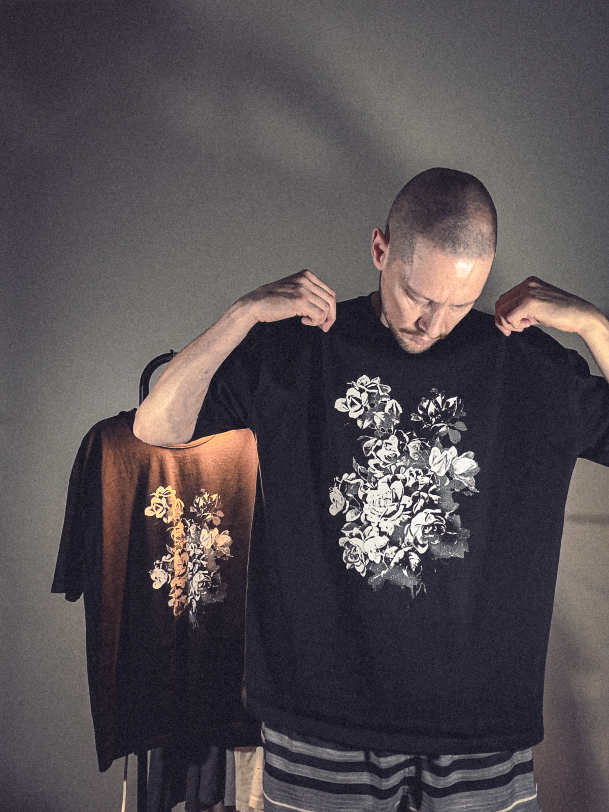 cold flowers / oversized t-shirt