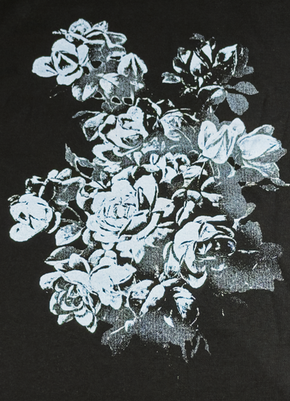 cold flowers / oversized t-shirt
