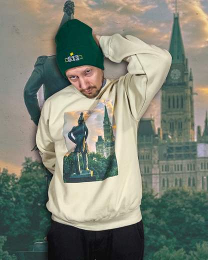 Size L | Colonel By Statue And Parliament View Unisex Sweatshirt