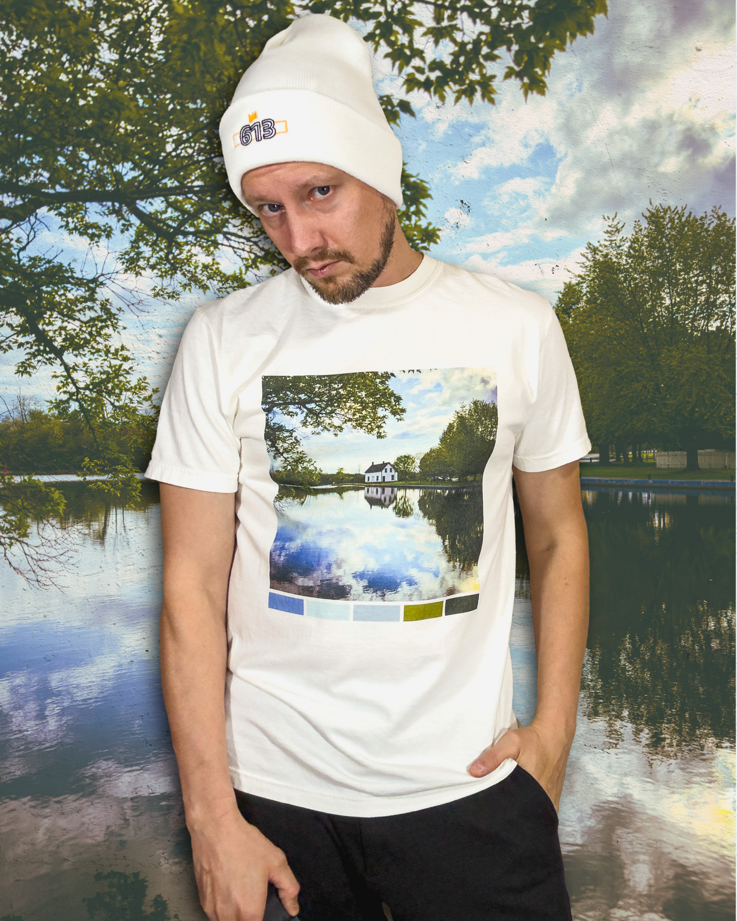 Size M | Rideau Canal House in Daylight Unisex  T-Shirt – Palette Edition