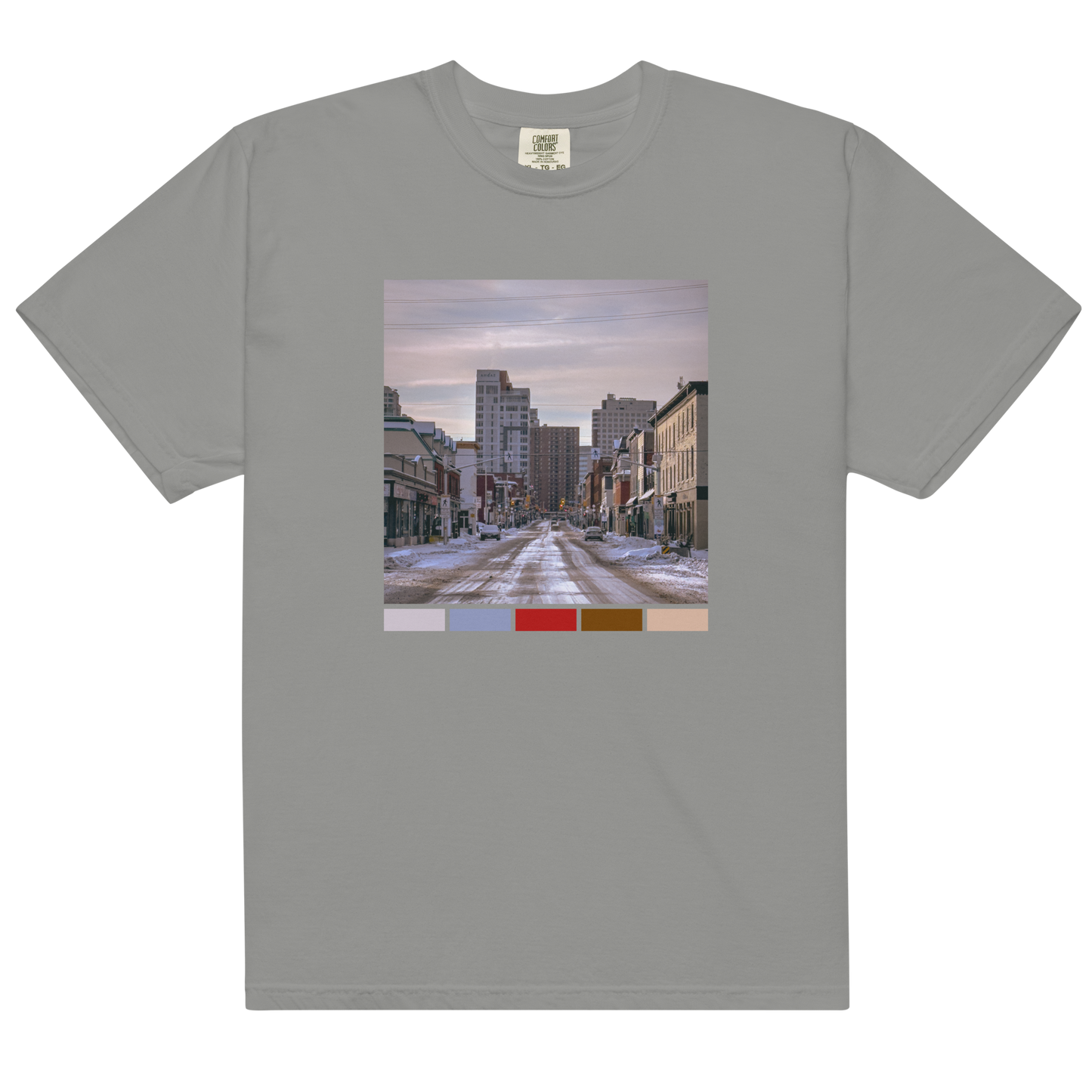 Size L | Dalhousie Street Winter Morning Unisex T-Shirt – Palette Edition